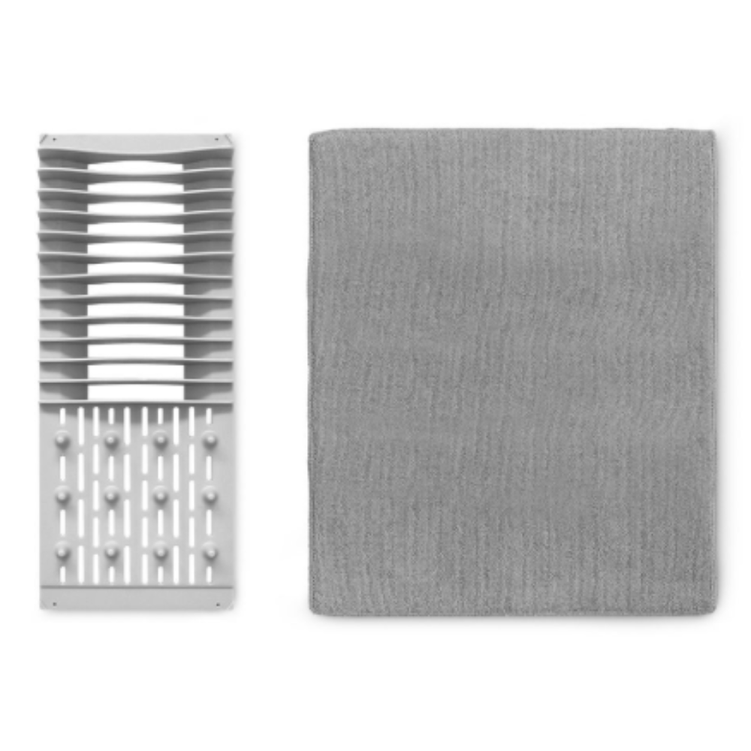 Escorredor De Loucas Com Tapete Cinza - Camesa.png Escorredor De Loucas Com Tapete Cinza - Camesa.png